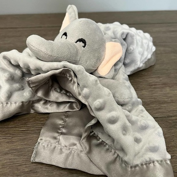 Pro Goleen Grey Elephant Baby Minkey Lovey - Picture 3 of 4
